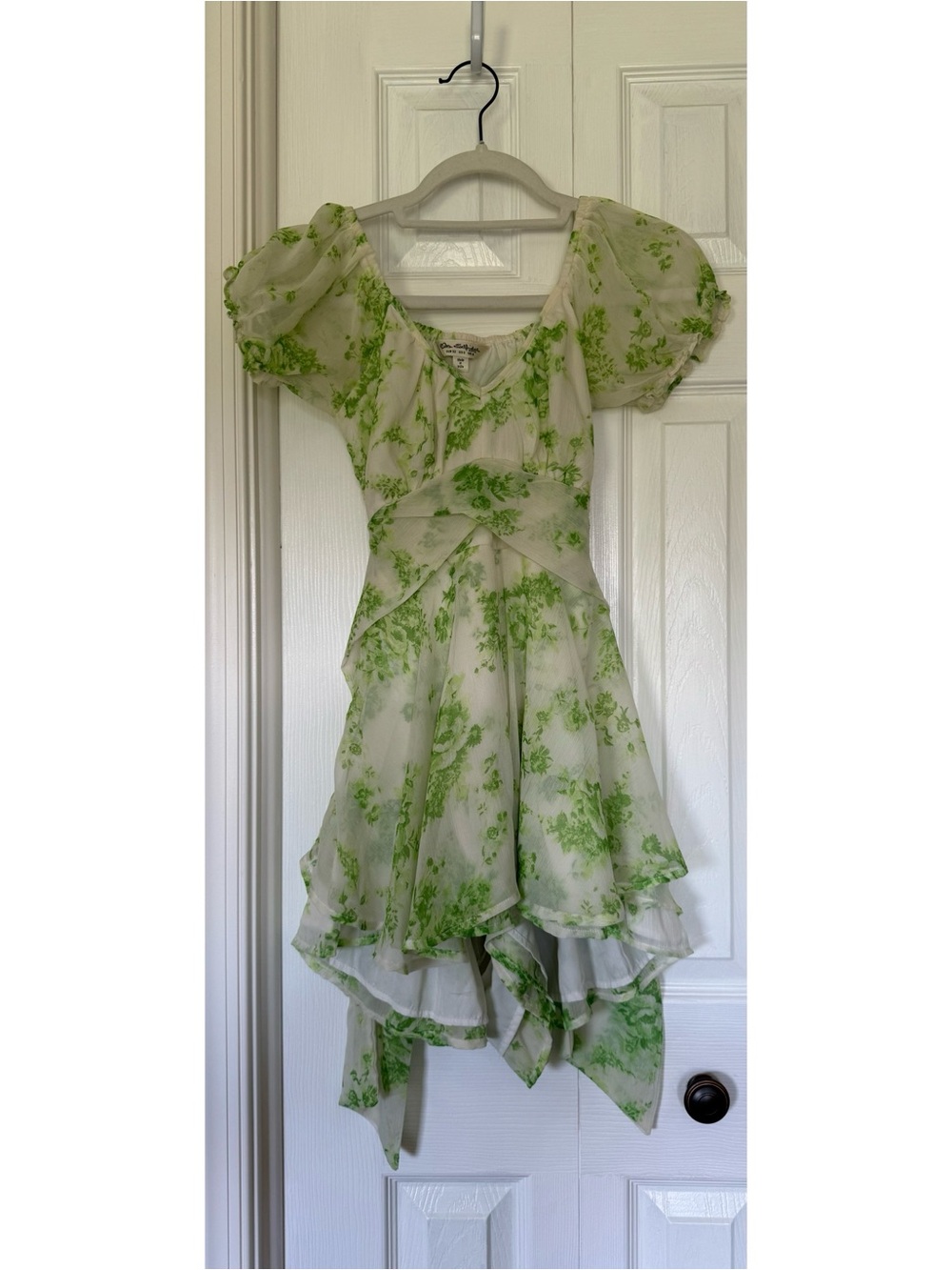ASOS Green and White Floral Romper